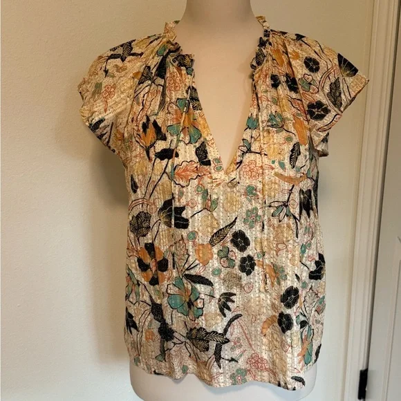 Ulla Johnson Cleo Flora Print Women's Top - Picture 3 of 13